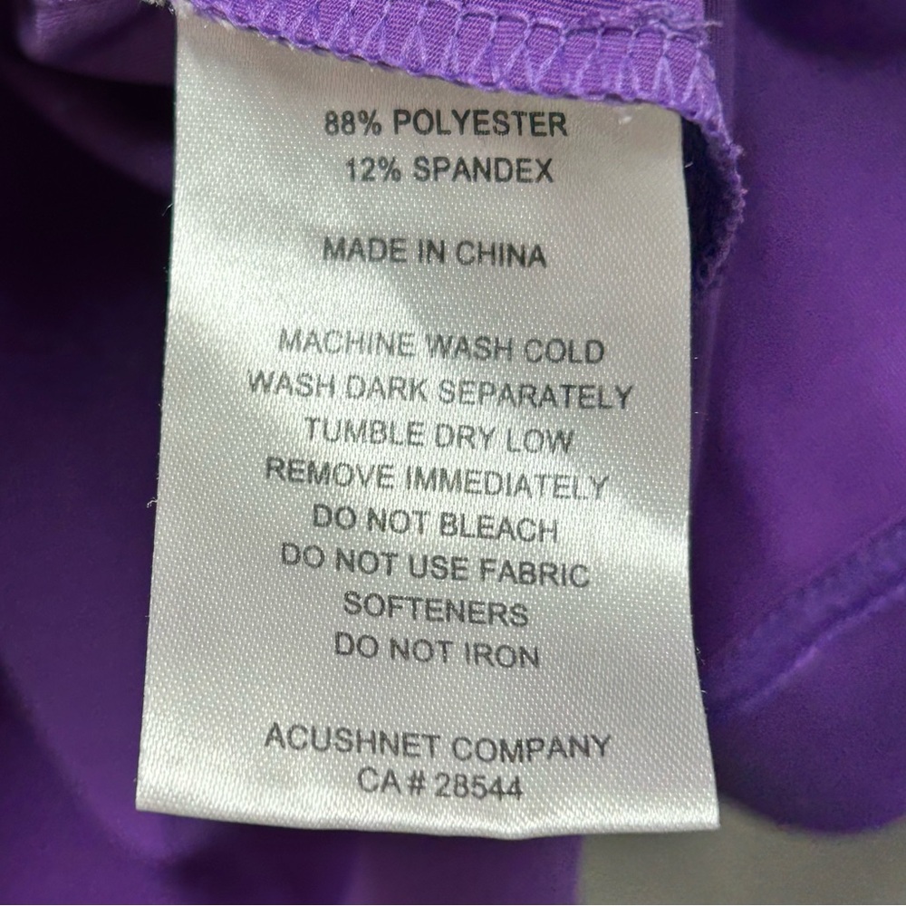FootJoy Purple Polo‎ Shirt Classic Style purple large - Picture 5 of 5
